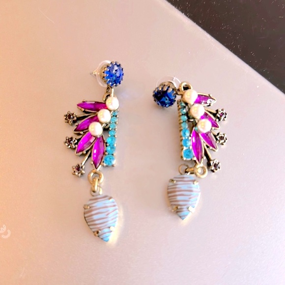 SALE🎁Artsy Drop Rhinestone Earrings - Picture 2 of 4